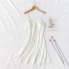 New arrivals wholesale satin pyjamas Sexy slit nightgown pajamas