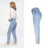 Classic High Waist Jeans Vintage Boyfriend Jeans for Women Ripped Denim Jeans