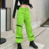 New fashion women's reflective windbreak jogger pants