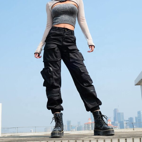 Ladies cargo pants women trousers