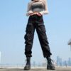 Ladies cargo pants women trousers