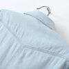 New Fashion wholesale long sleeve long casual blue denim shirts for ladies