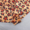 Leopard Printed Sexy Ladies Cami And Shorts Sleeveless Satin Pajama Set For Women Sleepwear