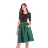 Long skirts pleated plus size high waist midi skirt for women skirt