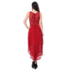 Summer Fashion Most Popular Sexy Red Lace Sleeveless Women Dress With Belt