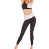 Black And White Contrast Color Ladies Activewear Women Exercise Wear Yoga Set For TraIning