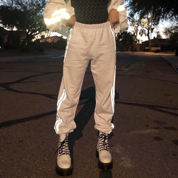New popular Women Reflective Jogger Pants