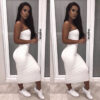 New Arrivals Women Casual Solid Color Backless Sexy Long Dress Off Shoulder Party Dress