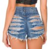 Denim Shorts New Blue high waisted jeans winter denim pants