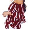 Vertical Stripes Blouse Off Shoulder Sexy Women Top