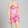Night Sleepwear Suit V-neck Tie Dye Harness Pajamas for Women